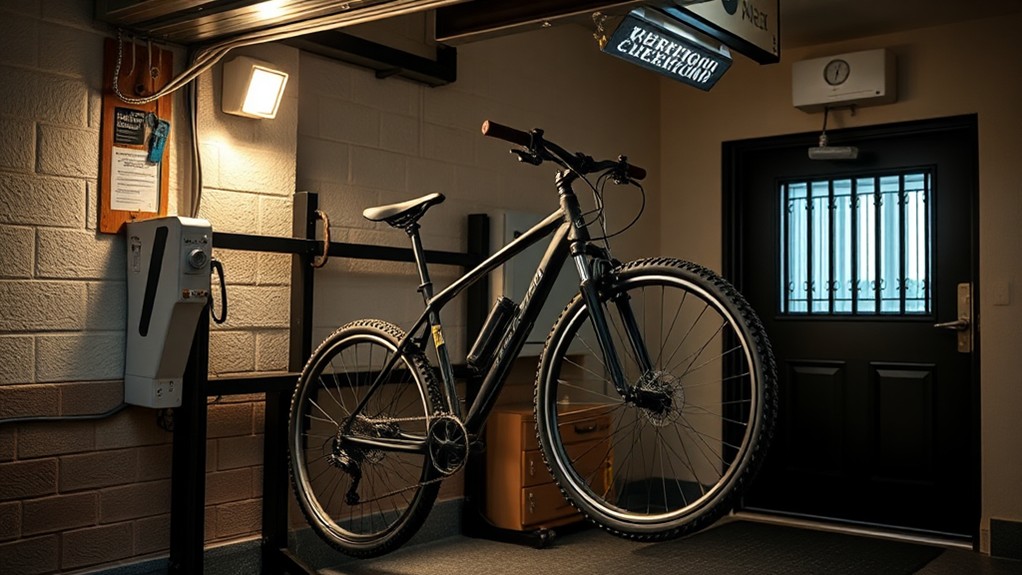 securely storing your bicycle